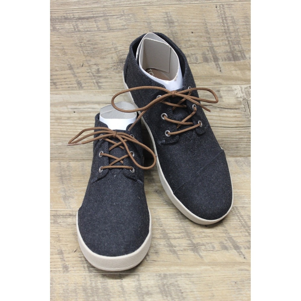 TOMS Paseo Mid Ankle Shoes‎ Mens 8.5 Black Wool Casual Outdoor Cozy Urban Style
